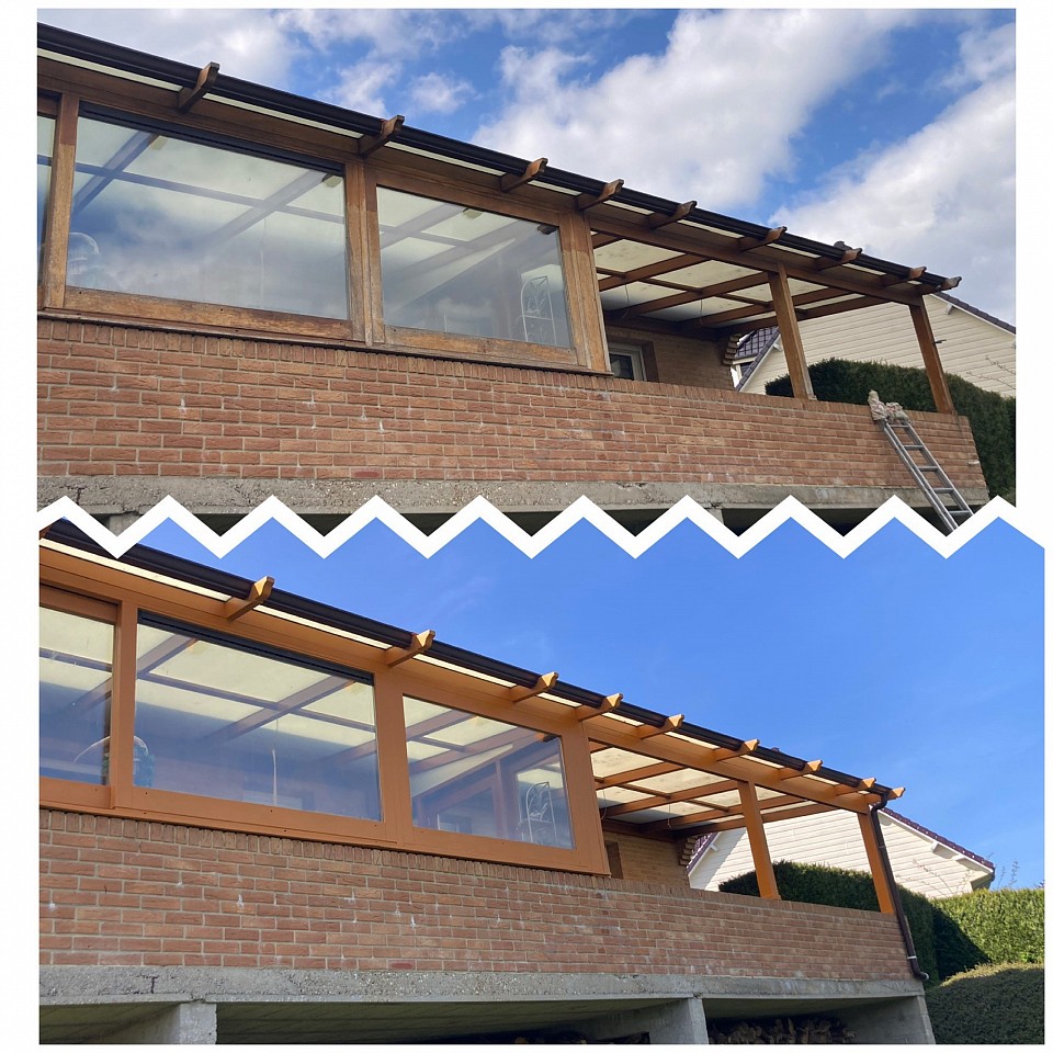 Remise en peinture d’une véranda